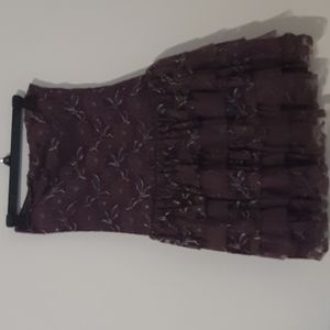 A Strapless Party Dress